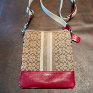 Coach cross body purse.